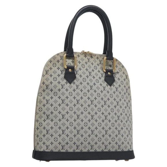 LOUIS VUITTON Monogram Mini Alma Haut Hand Bag Blue M92202 LV Auth EC183 - Picture 1 of 16